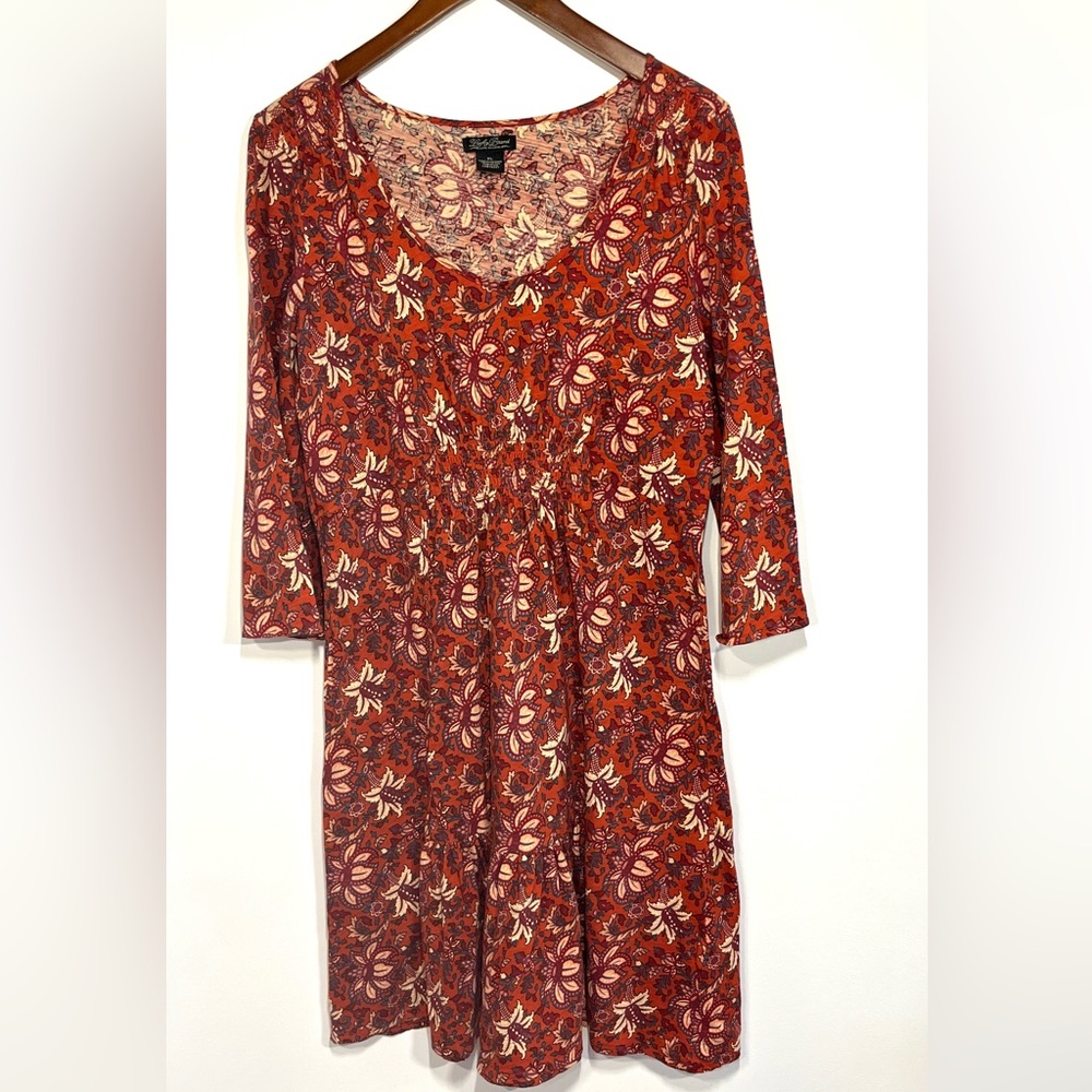 Lucky Brand Rust Floral Mini Dress